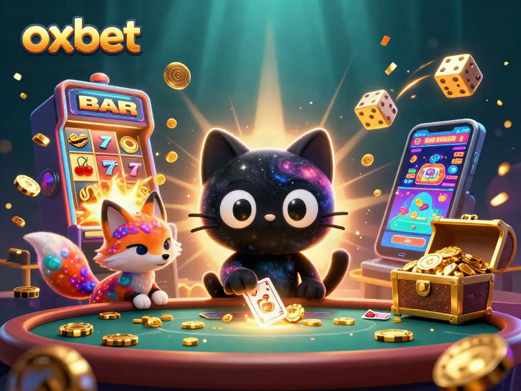 Engage with an immersive cosmic casino scene featuring oxbet’s captivating gaming elements.
