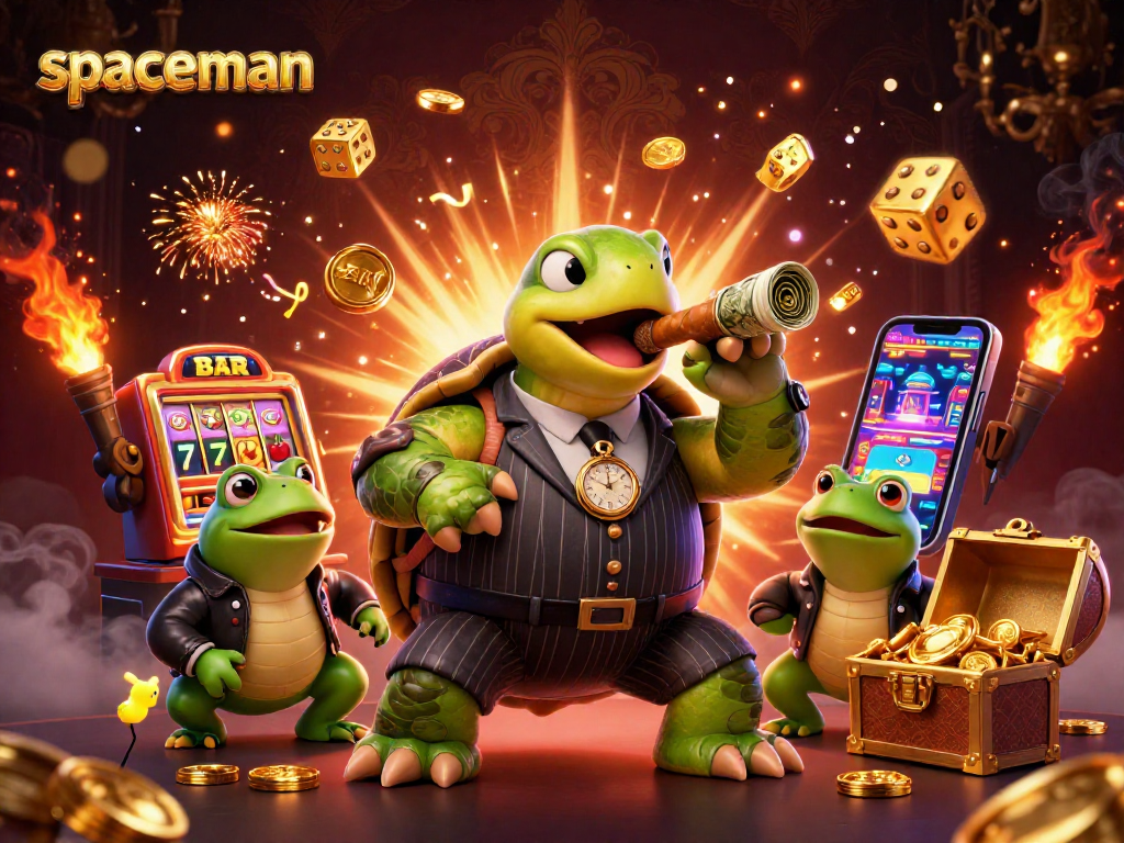 Spaceman wins big at the casino with golden treasures and dynamic gameplay!