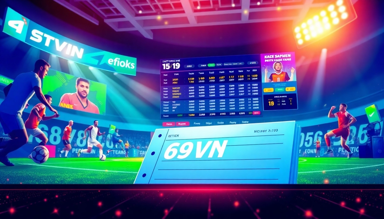 Experience the excitement of sports betting with 69VN as athletes compete live, showcasing vibrant action.