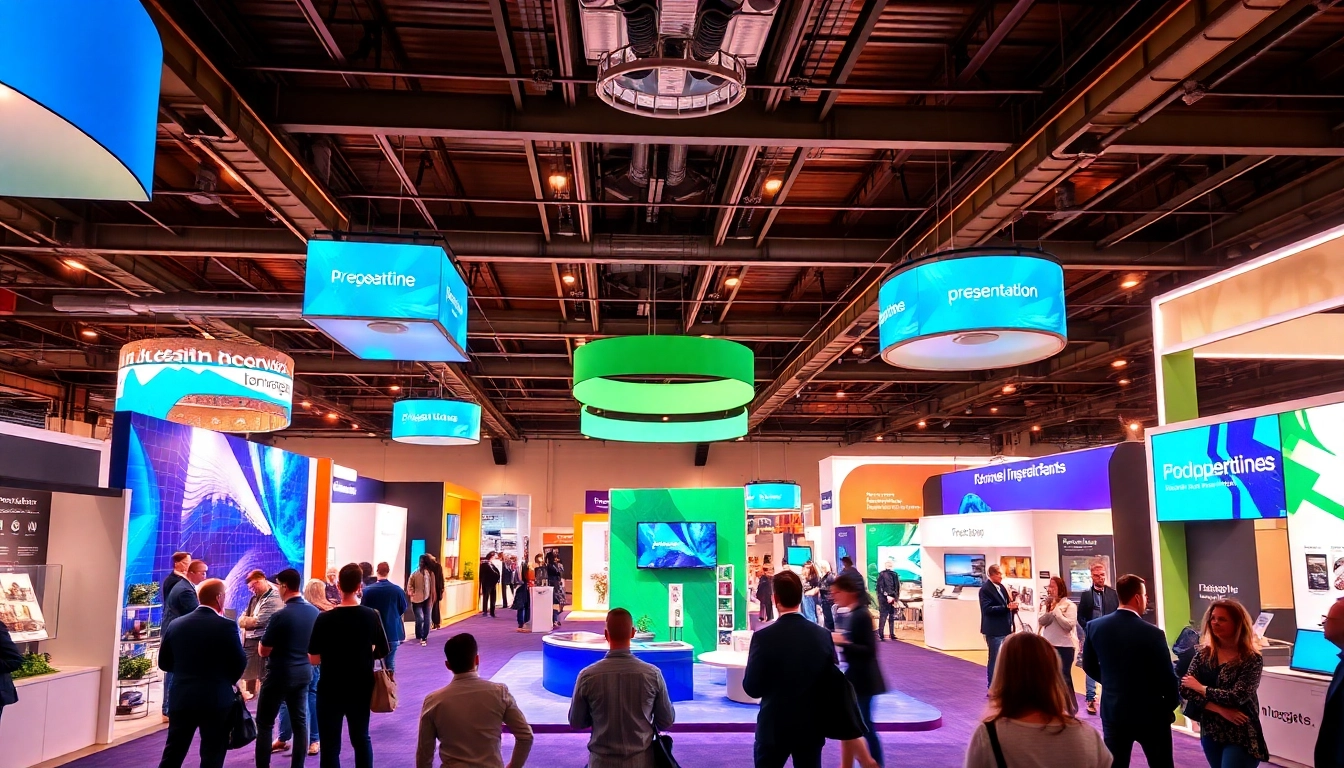 An interactive exhibition stand designed by exhibition stand designers UK, featuring stunning materials and engaging displays.