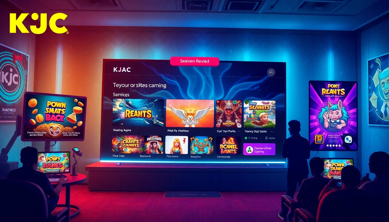 KJC AC online entertainment platform featuring games and community events.