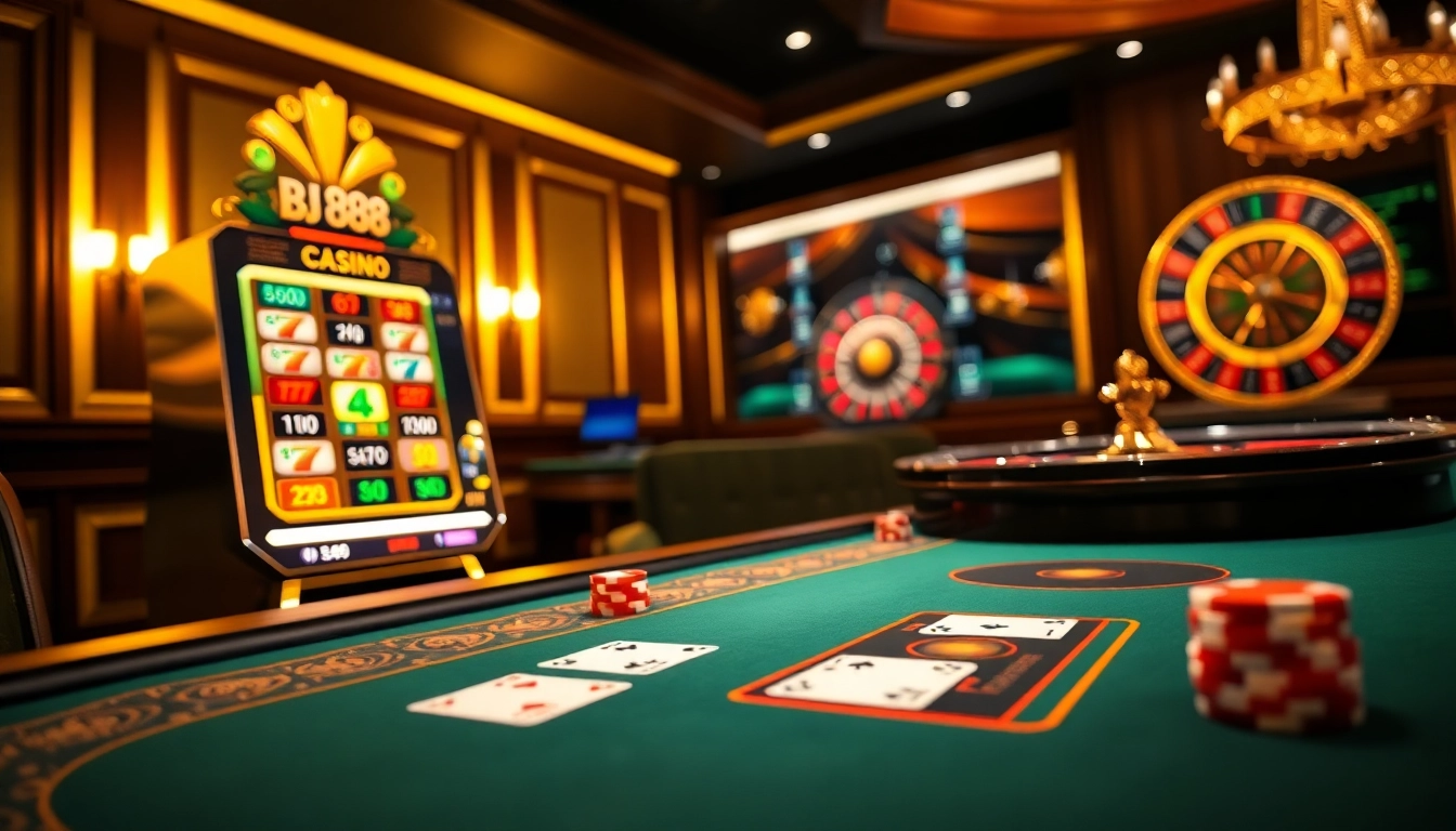 Experience the thrill of BJ 888 with lively casino gaming and sophisticated poker action.