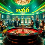 Engaged players enjoying the vibrant atmosphere at nhà cái sv66 with roulette and slot games.
