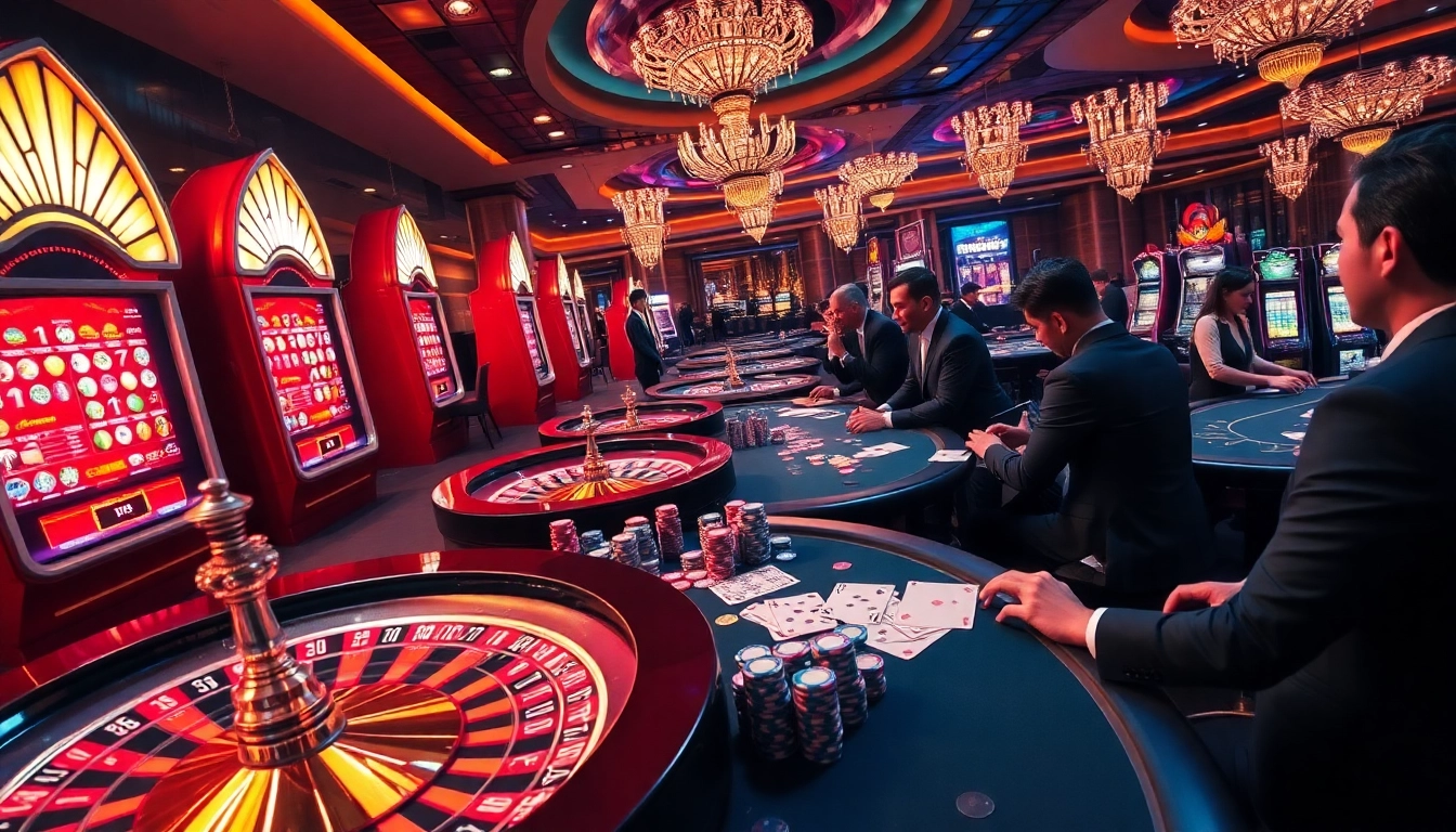 Experience the excitement of gambling at MM88 with vibrant casino games and engaging players.