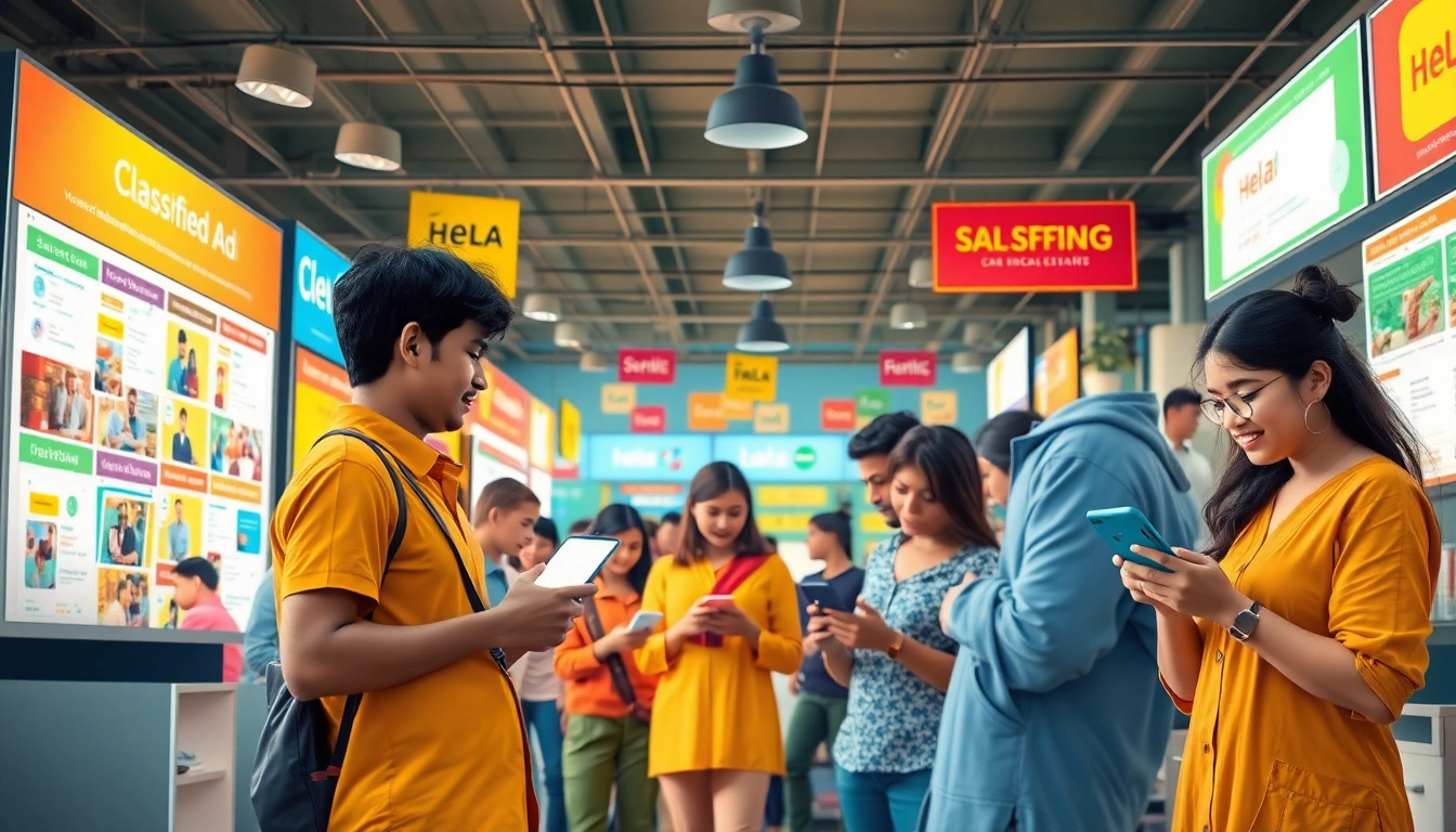 Vibrant online marketplace featuring Hela Ad services and products in Sri Lanka, showcasing community engagement.