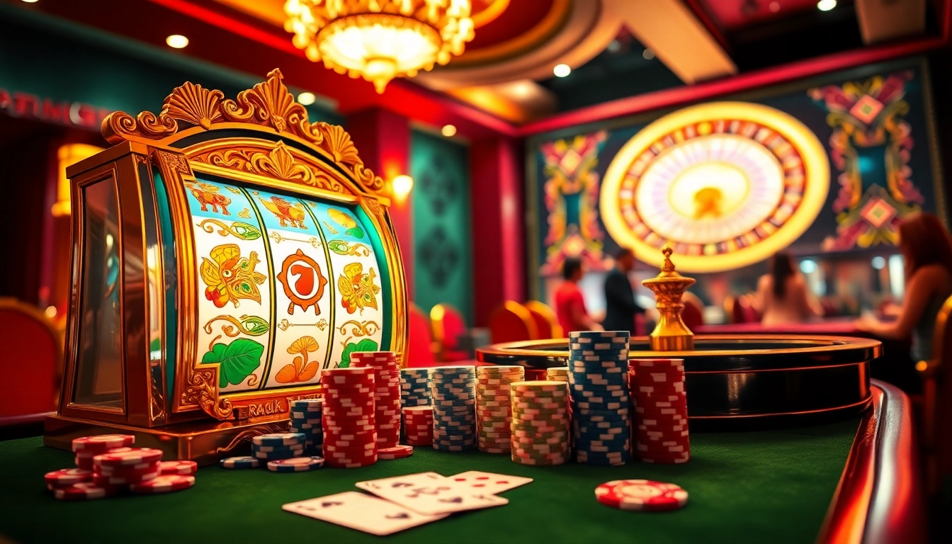 Experience high-stakes gambling excitement at the luxurious raja barong-themed casino.