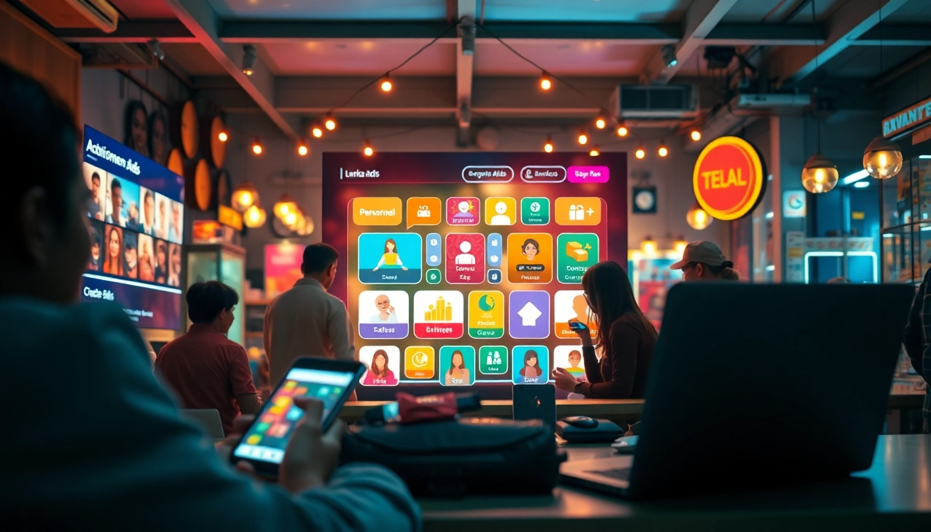 Lanka Ads platform showcasing diverse categories and user engagement in a vibrant digital marketplace.