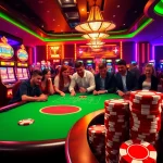 Exciting gameplay at 9bet casino showcasing poker, roulette, and vibrant slot machines.