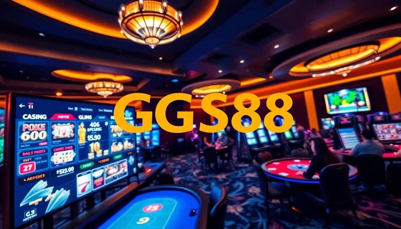 Experience the thrilling atmosphere of GG88, an online casino with engaging games and vibrant design.