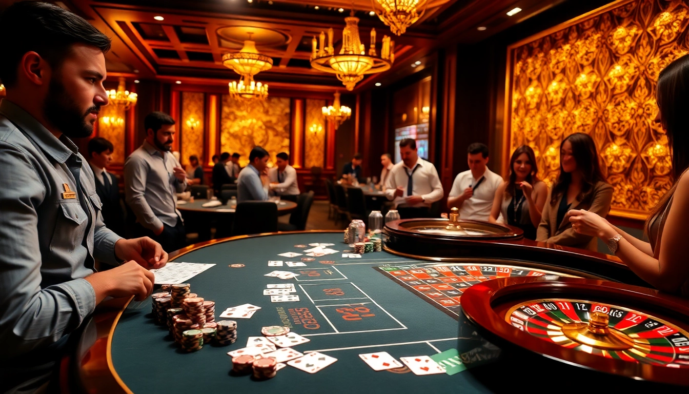 Experience the excitement of kèo nhà cái with engaging casino elements and vibrant gamblers.