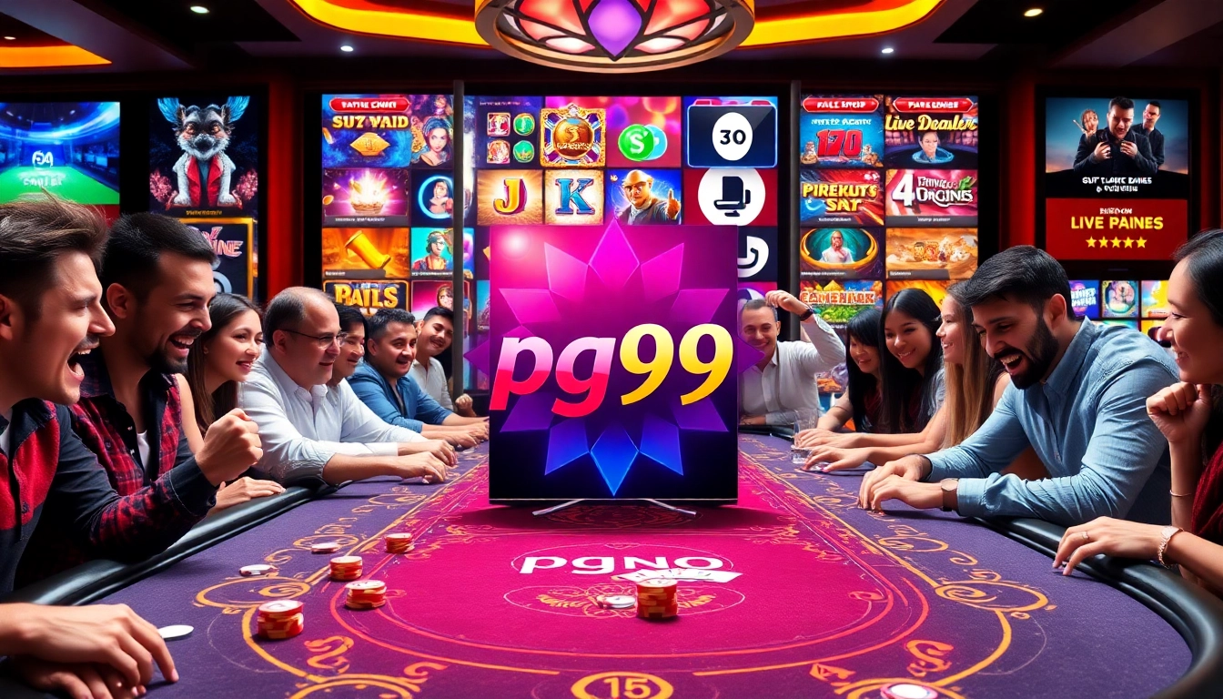 Experience thrill and excitement at pg99's online casino table with vibrant gameplay.