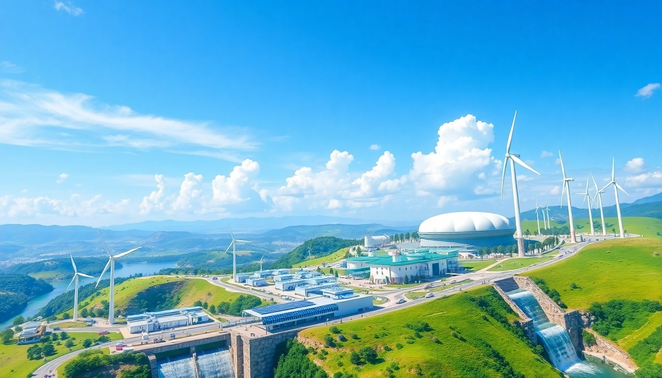 Best cloud mining platforms showcased at a renewable energy-driven mining facility with AI technology.