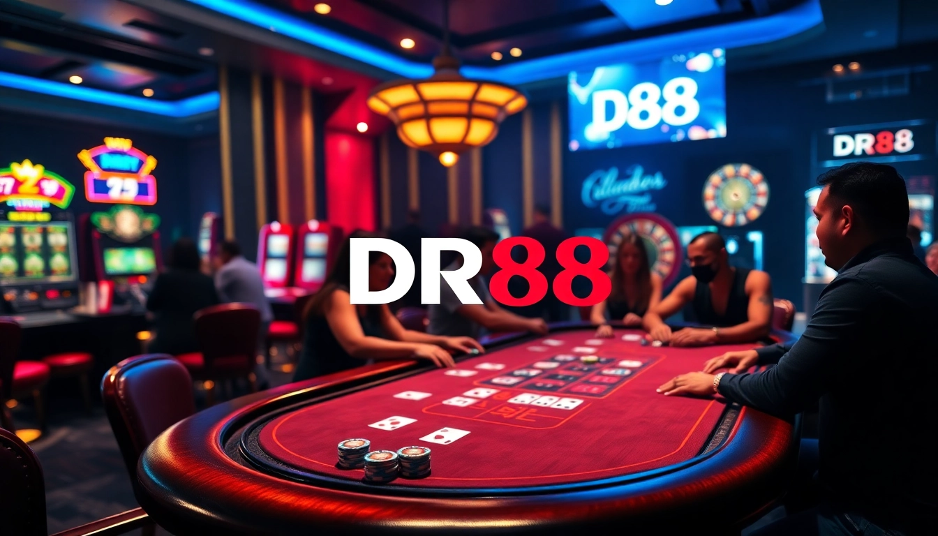 Experience thrilling gambling action at DR88 with immersive online gaming visuals.