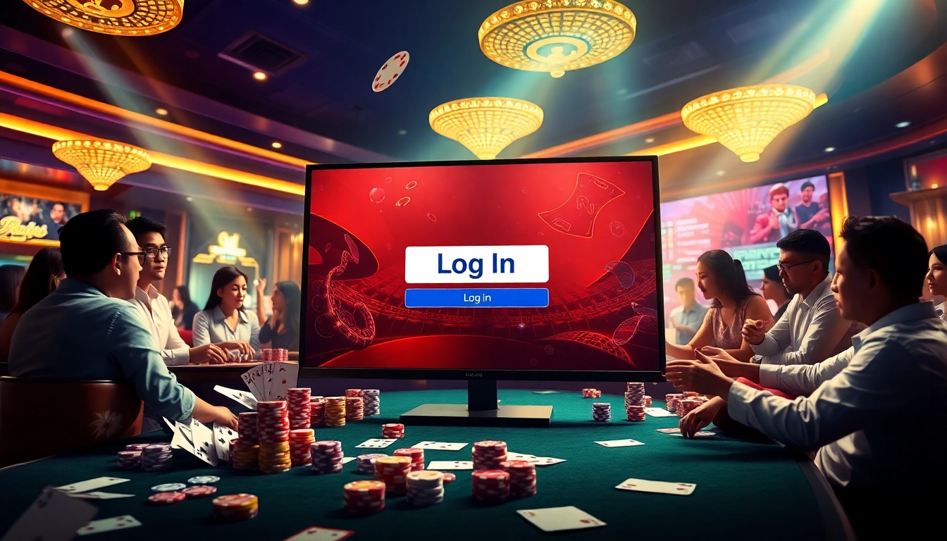 Engage with OK365 đăng nhập for immersive online gambling fun featuring vibrant casino elements.