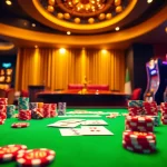 Experience the thrill of F168's casino scene with vibrant poker chips and a roulette wheel.