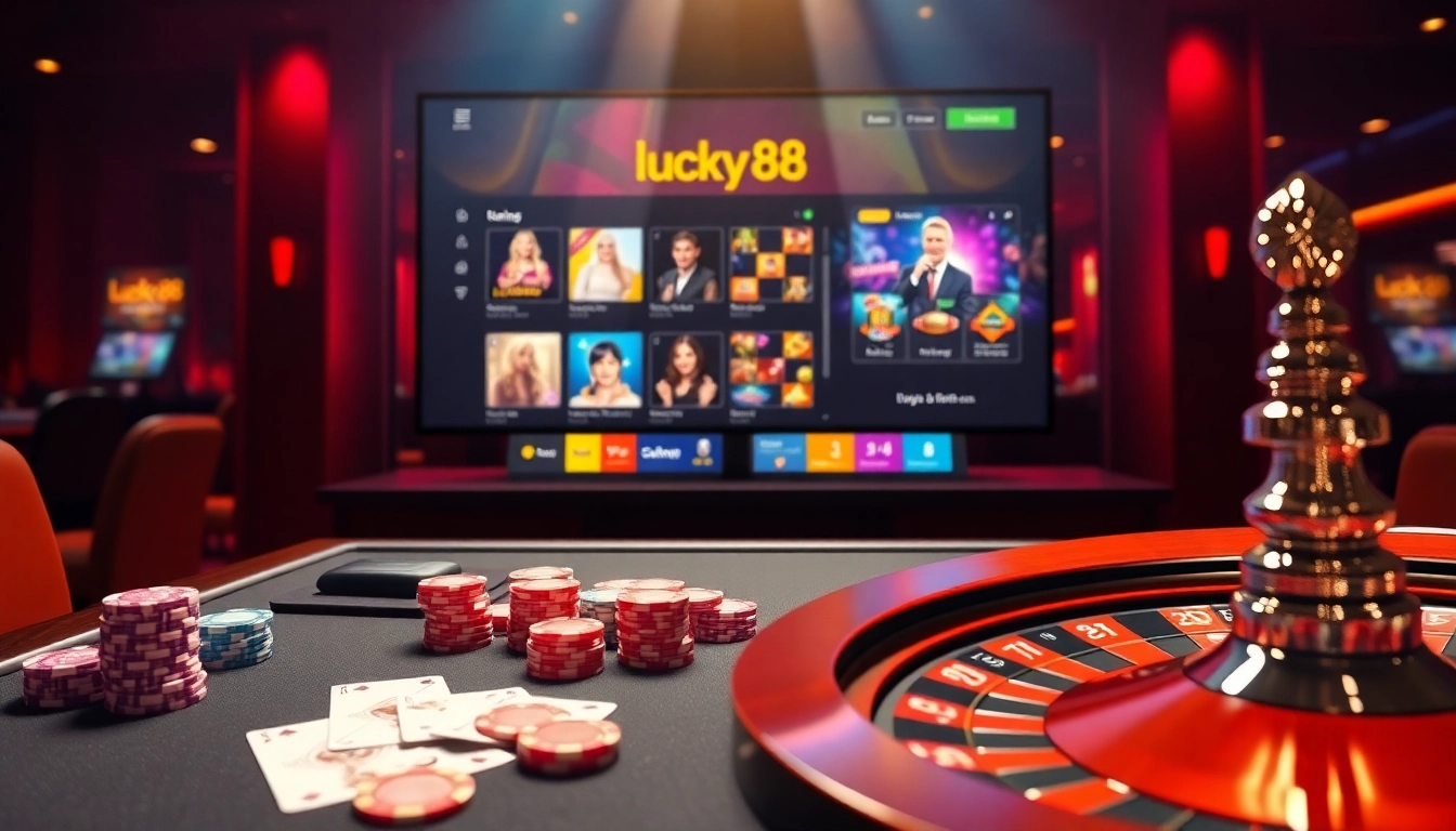 Experience the thrill of lucky88 with vibrant casino tables and engaging online games.