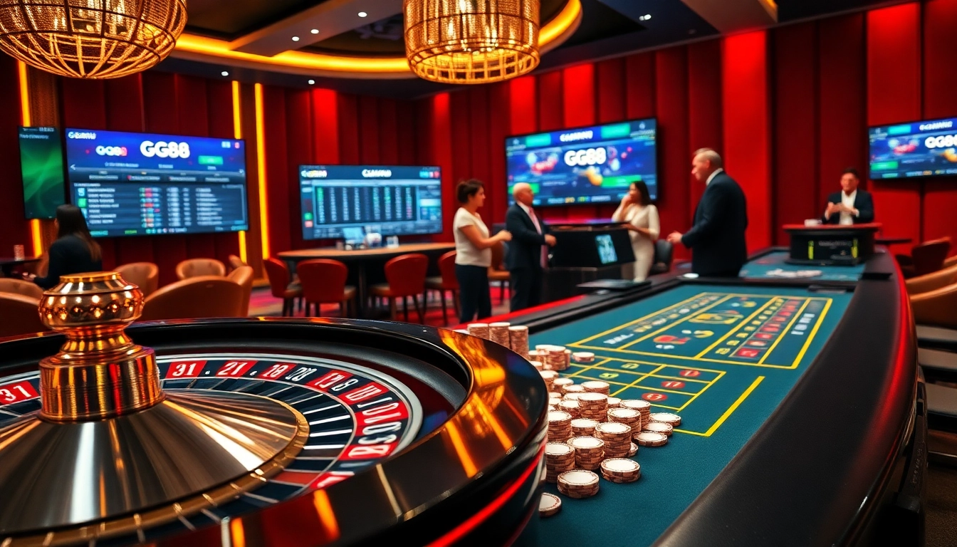 Experience the excitement of GG88 with vibrant casino tables and interactive gameplay.