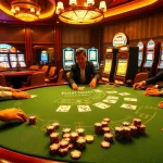 Experience the excitement of casino games at QQ88 with lively players and vibrant tables.