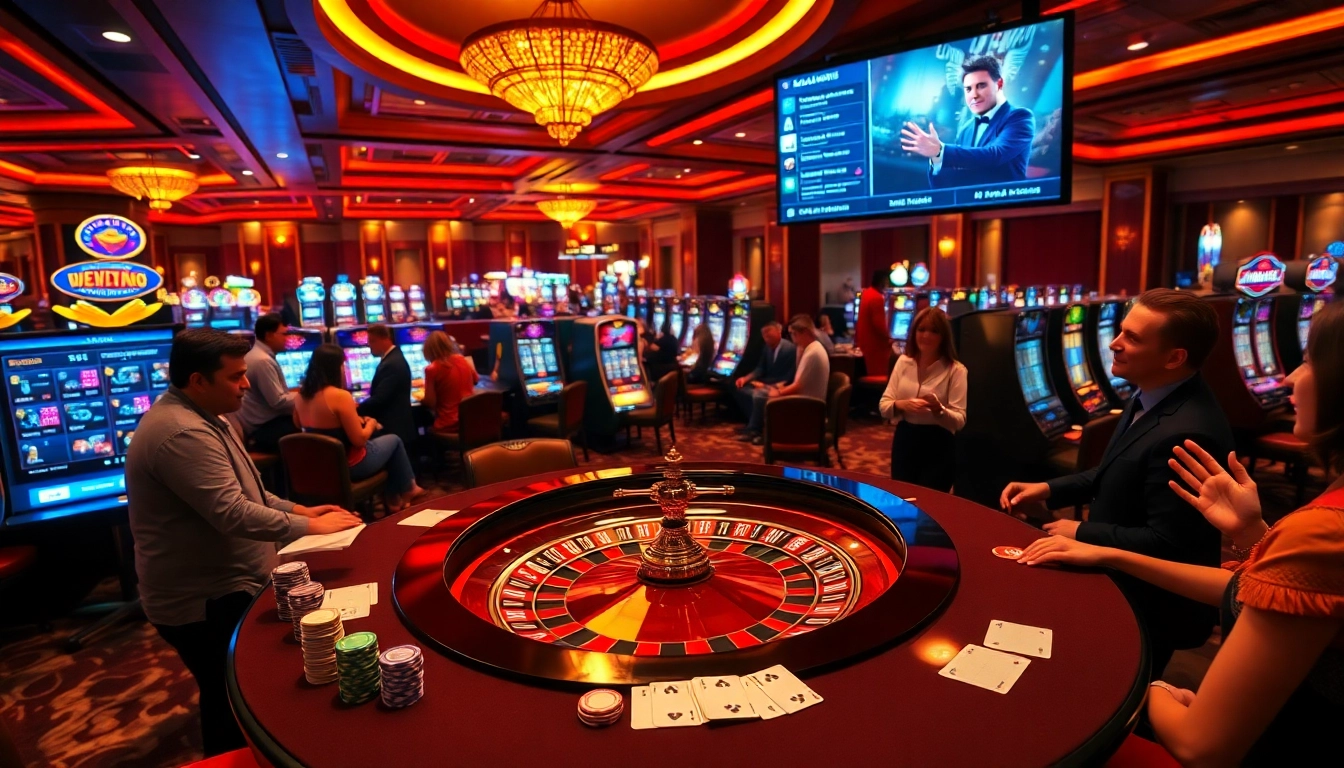 Players mastering their bets at the roulette table in a luxurious casino setting for https://lucky88.charity/.