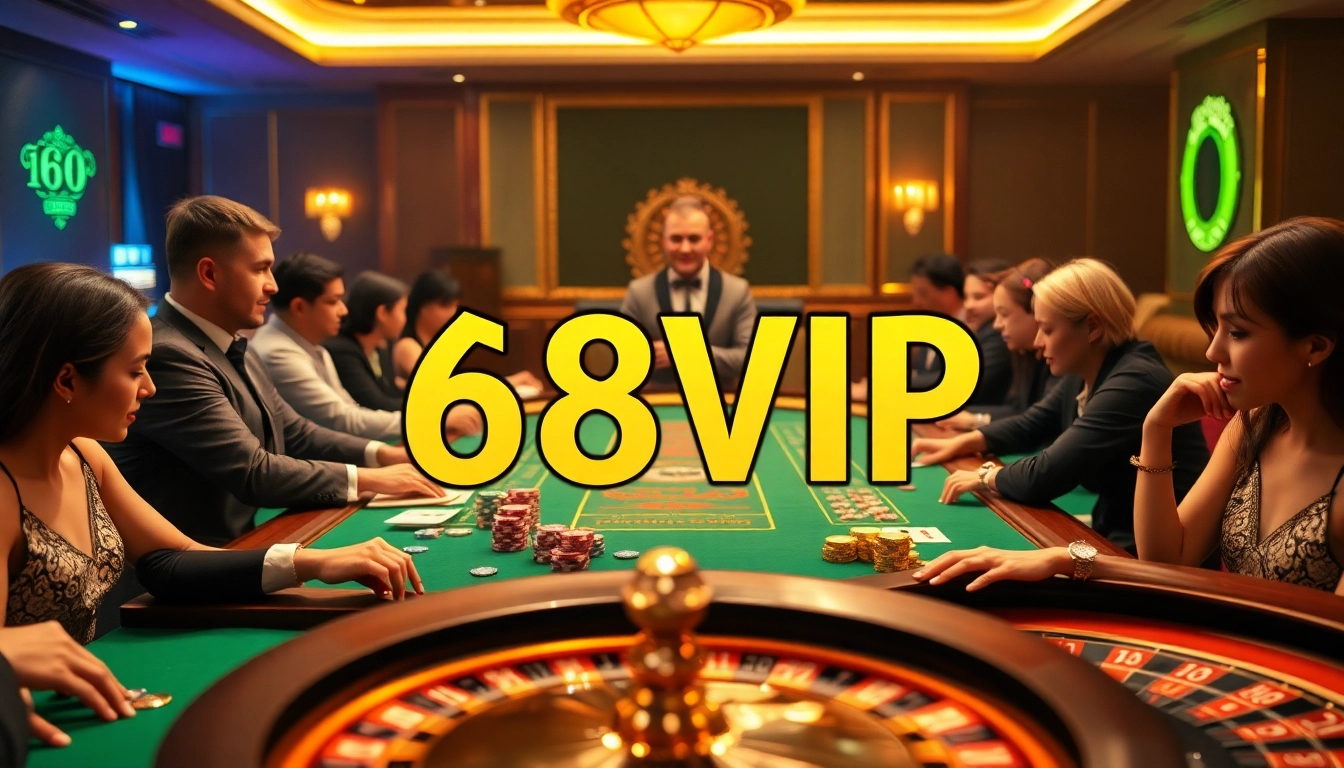 Experience the thrill of winning at 68VIP casino with vibrant games and luxurious surroundings.