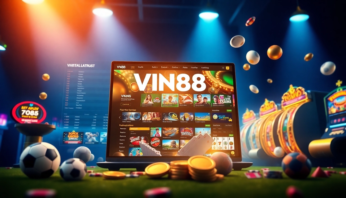 VN88 online betting platform interface showcasing sports bets and casino games