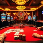 Experience high-stakes excitement with 8kbet at a luxurious casino table.