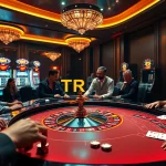 Experience thrilling gameplay at TR88 with vibrant casino tables and enthusiastic players engaged in exciting bets.