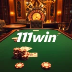 Experience thrilling gameplay at 11win with luxurious poker tables and vibrant casino elements.