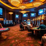 Players enjoying an exciting game night at a luxurious casino with the 888b brand experience.