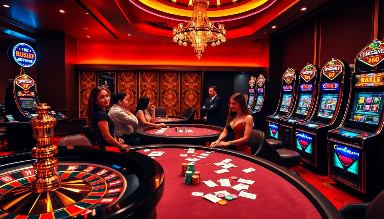 Experience thrilling games and big wins at https://lixi88.run/ with a lively casino backdrop featuring roulette and poker tables.