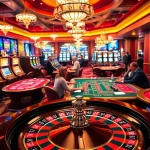 Players enjoying an exhilarating game at a luxurious casino featuring elements from https://go999.in.net/.
