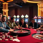 Players enjoying a thrilling casino experience at 888new, with poker chips and cards in action.