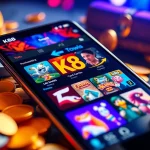 K88 online gaming interface showcasing slots, card games, and sports betting.