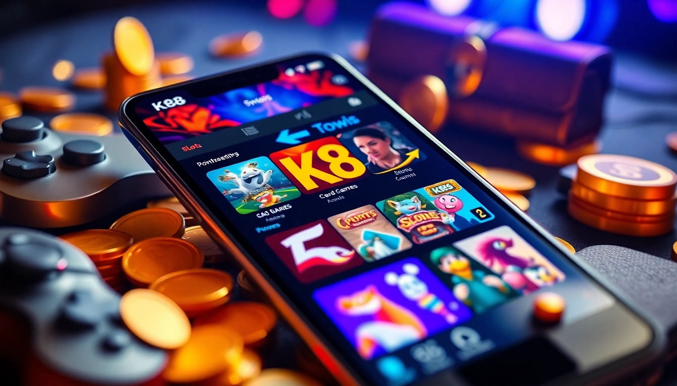 K88 online gaming interface showcasing slots, card games, and sports betting.