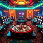 Engaging scene of players enjoying various games at 99WIN casino, capturing the thrill of gambling.