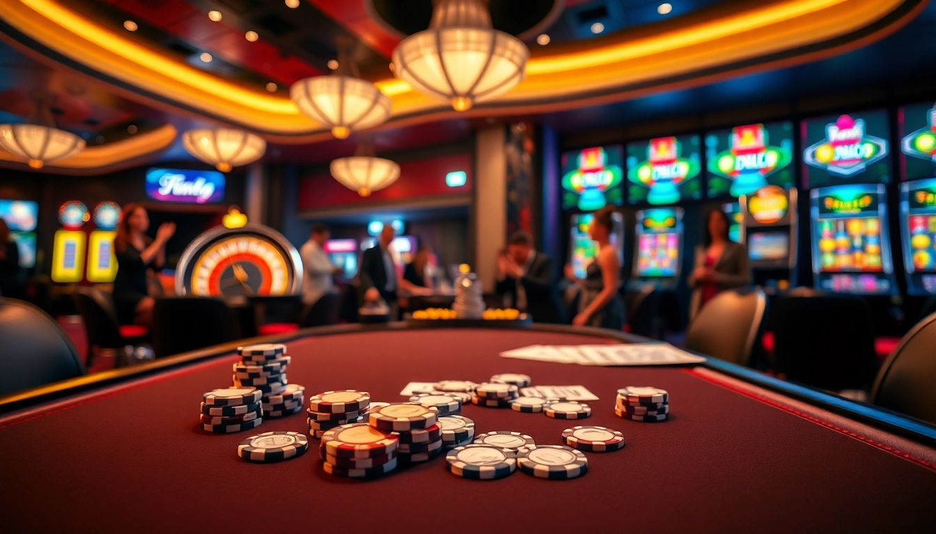 Experience the excitement of betting at https://ffgg88.com/ showcasing a vibrant casino scene.