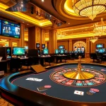 LUCKY88 vibrant online gambling interface showcasing exciting poker chips and roulette wheel.