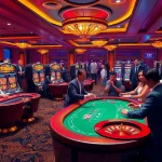Players enjoying TR88 casino games at luxurious tables filled with excitement and color.