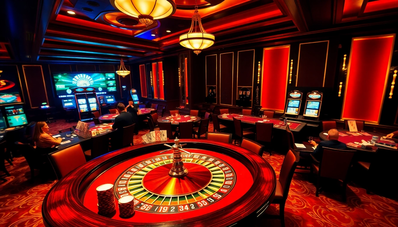 Engage in high-stakes gameplay at C168's luxurious casino experience with vibrant roulette tables.
