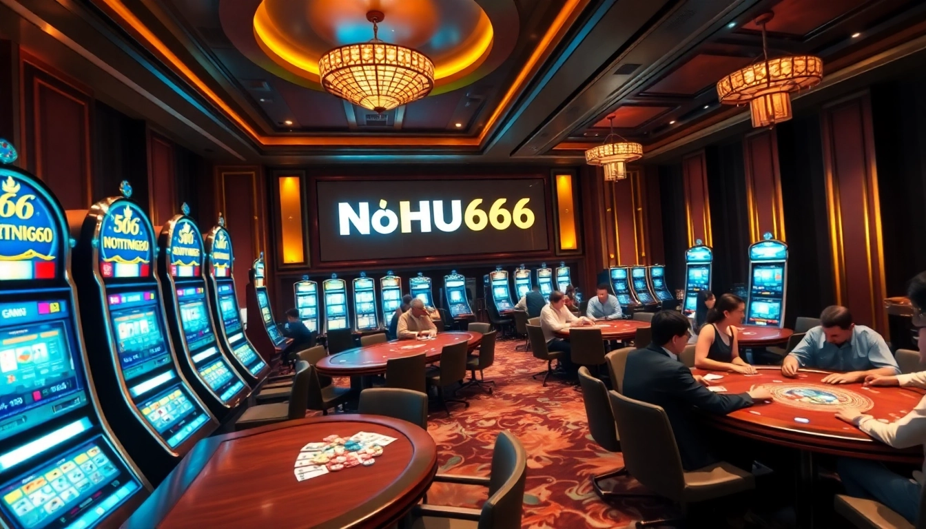 Experience thrilling gameplay at NOHU666 with vibrant slot machines and energetic casino action.