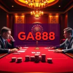 Experience high-stakes excitement at GA888 with a vibrant online gambling setup featuring poker, roulette, and chips.