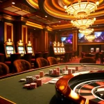 Experience the thrill of S8 gaming at an elegant casino table with chips and cards.