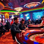 Experience the thrill of 789CLUB with vibrant casino scenes showcasing poker and slot excitement.