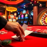 TR88 gaming action with vibrant casino table, colorful chips, and roulette wheels.