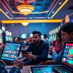 Engaging online gaming scene highlighting luck8win.live platform with diverse players.