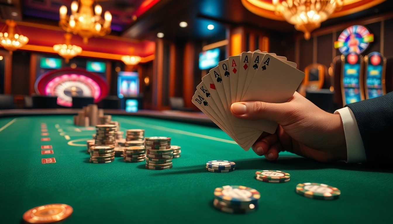 Experience thrilling gameplay at 98win with exciting poker action and vibrant casino ambiance.