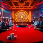 SX88 casino atmosphere with poker tables, vibrant chips, and roulette wheels enhancing the gambling experience.