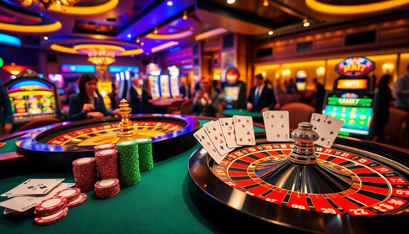 Experience the thrill of win678 with a luxurious casino scene featuring poker chips and roulette.