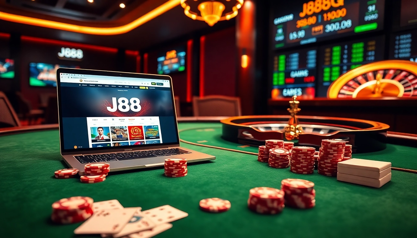 Experience the thrill of J88 gaming with vibrant tables and exciting betting opportunities.