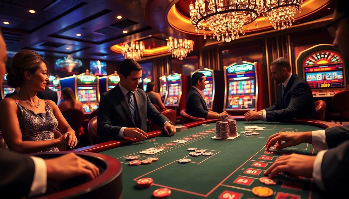 Experience thrilling poker action at bet88 with luxurious casino ambiance and high-stakes excitement.